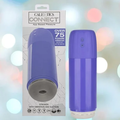 calexotics connect stroker with vibration and suction