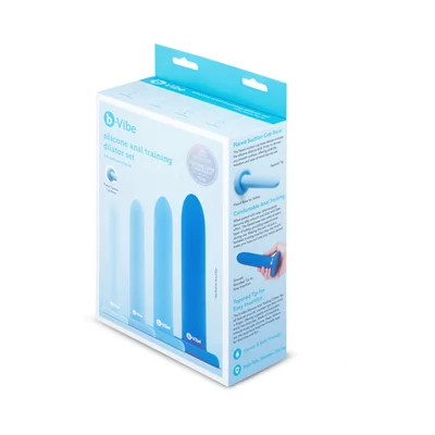 b vibe silicone anal training dilator set