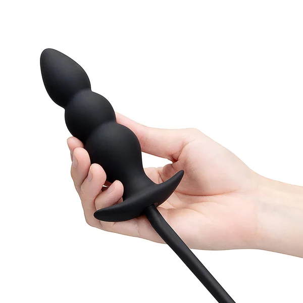 b-Vibe Beaded Inflatable Anal Plug with Hand Pump — image 6 of 8