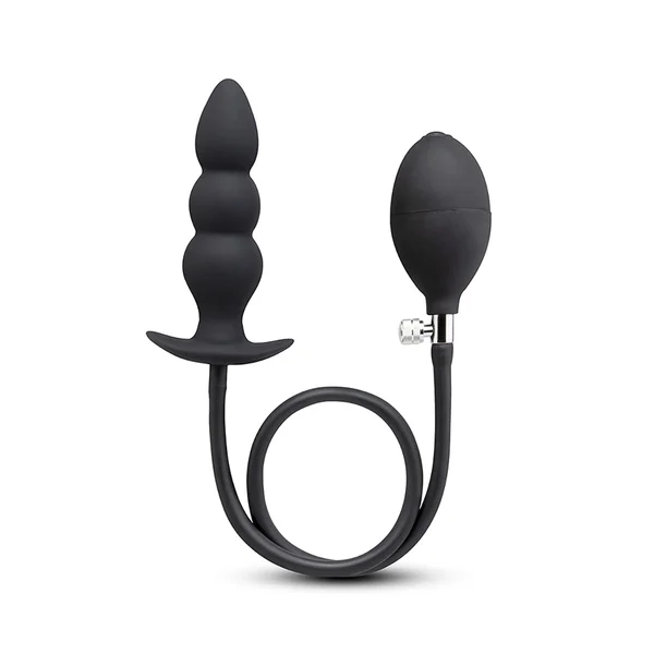 b-Vibe Beaded Inflatable Anal Plug with Hand Pump — image 3 of 8