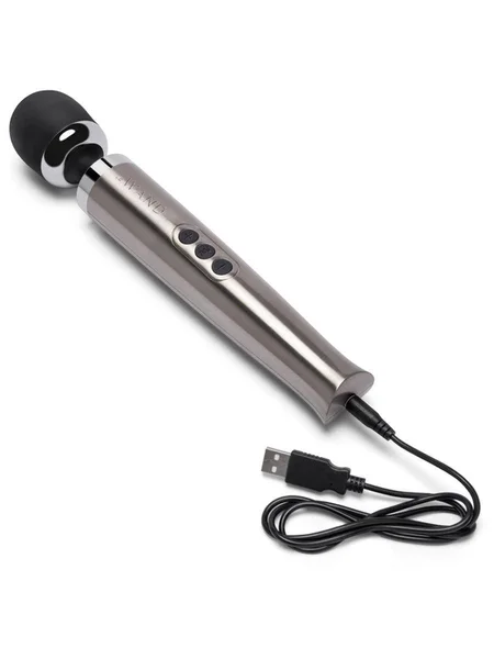 Die Cast Rechargeable Massager: Silver — image 3 of 7