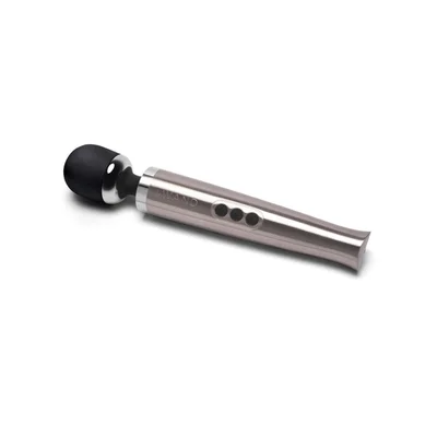 die cast rechargeable massager silver