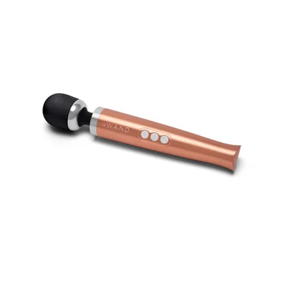 die cast rechargeable massager rose gold