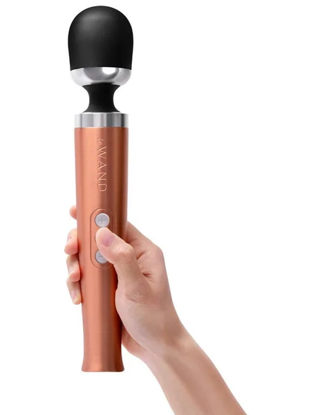 Die Cast Rechargeable Massager: Rose Gold — image 2 of 6