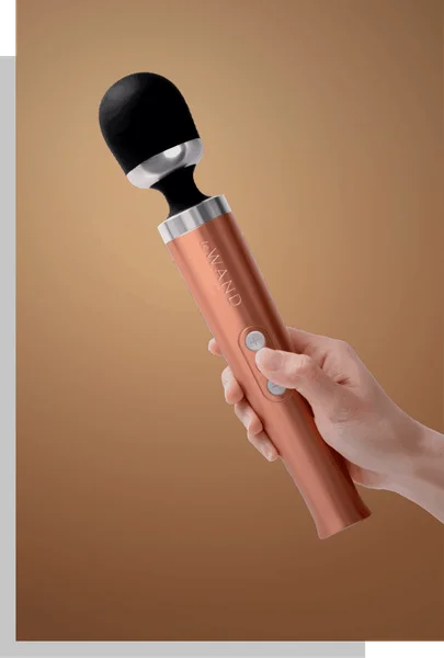 Die Cast Rechargeable Massager: Rose Gold — image 4 of 6