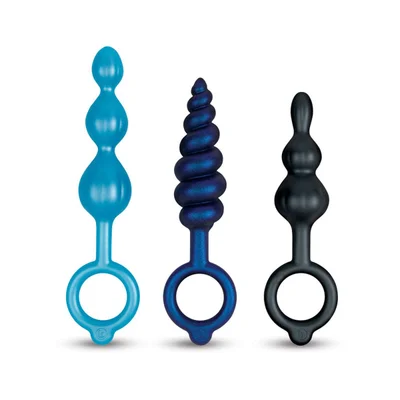 butties beaded bundle 3 piece anal plug set