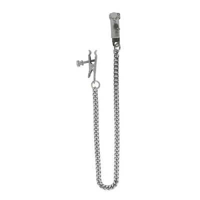 spartacus duck bill adjustable nipple clamps with jewel chain