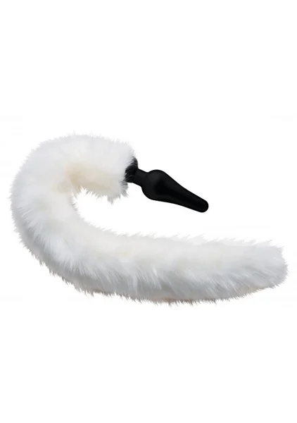 Tailz White Fox Tail Anal Plug and Ears Set — image 3 of 4
