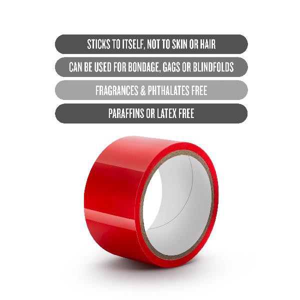 Temptasia Bondage Tape 60 Feet Red