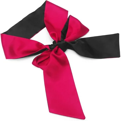 red and black satin sash