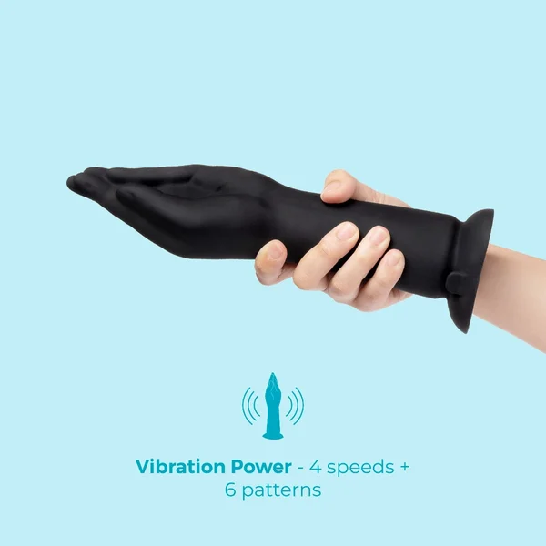 10.5 Inch Vibrating Silicone Hand Fisting Dildo with Suction Base — image 3 of 8