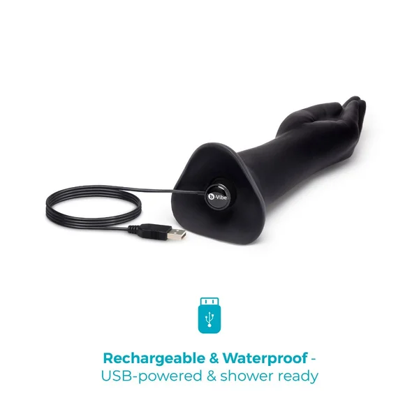 10.5 Inch Vibrating Silicone Hand Fisting Dildo with Suction Base — image 6 of 8