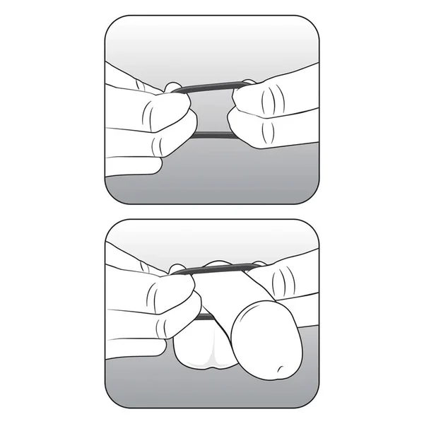 VS4 Indigo Silicone Penis Ring Set of 3 — image 5 of 5