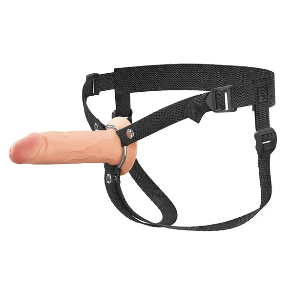 6 Inch Ultra Realistic Dual Density Silicone Hollow Strap On for Men — image 5 of 7
