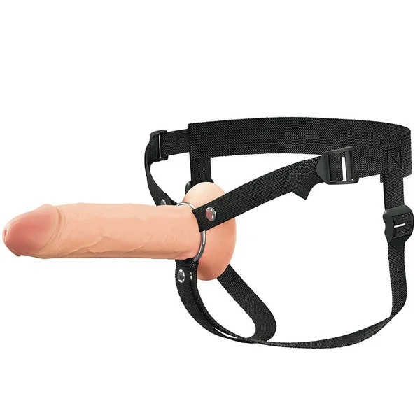 8 Inch Ultra Realistic Dual Density Silicone Hollow Strap On for Men — image 7 of 8