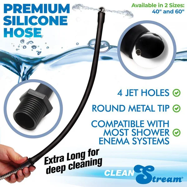 3 Ft  Premium Silicone Enema Hose Attachment — image 2 of 4