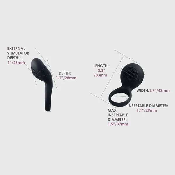 Svakom Tyler Silicone Rechargeable Clitoral Stimulating Couple's Ring — image 5 of 5