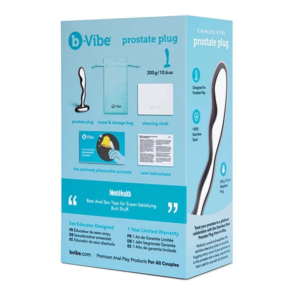 Stainless Steel Prostate Plug by B-Vibe — image 5 of 6