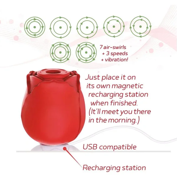 Wild Rose Rechargeable Suction Vibrator — image 2 of 2