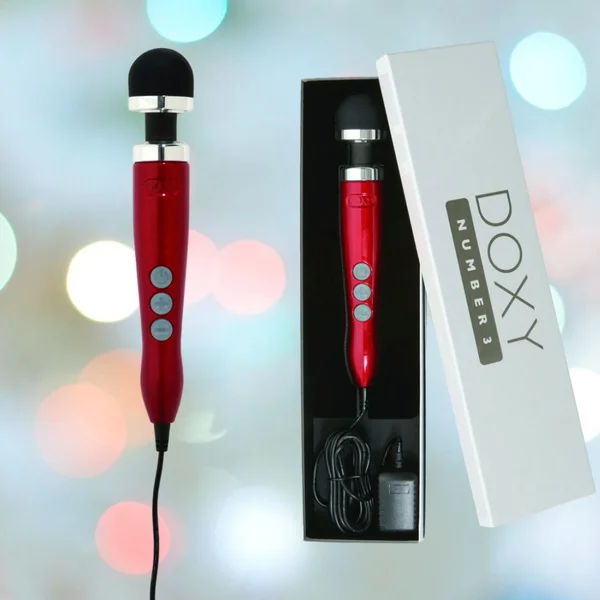 Doxy Die Cast 3 Wand Massager - Candy Red — image 2 of 4