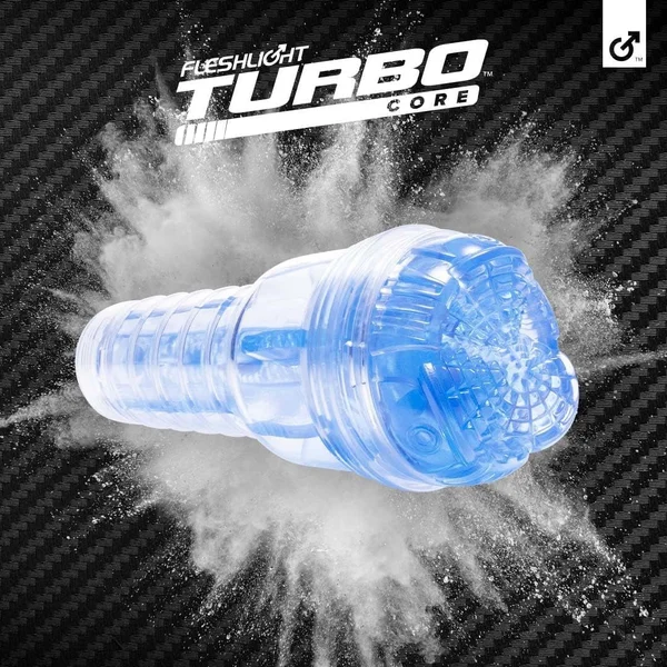 Fleshlight Turbo Core Advanced Male Masturbation Sleeve- Blue Ice — image 4 of 8