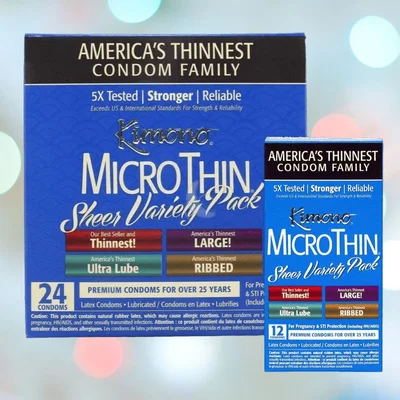 kimono sheer variety pack condoms