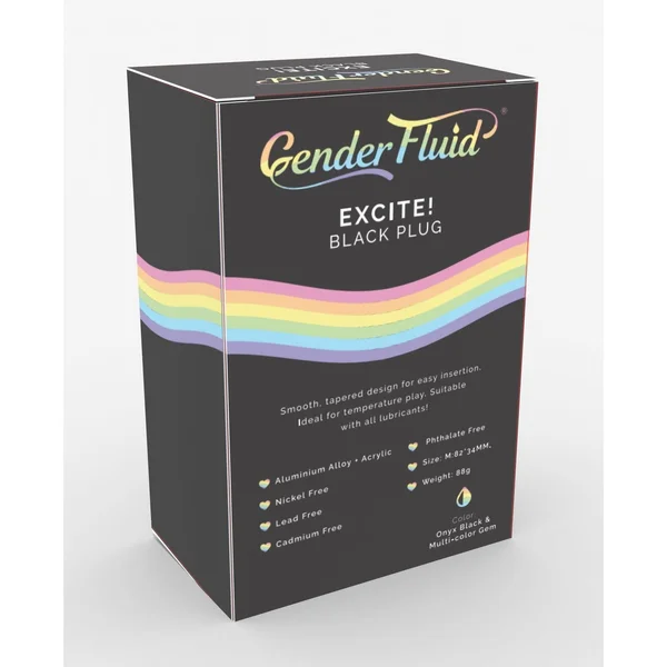 Gender Fluid Excite! Plug - Black — image 3 of 3