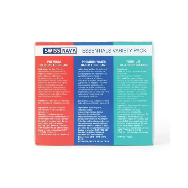Swiss Navy Essentials Variety Pack of 3 — image 3 of 4