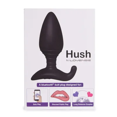 lovense hush butt plug black