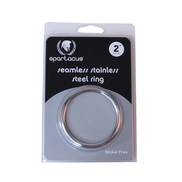 Spartacus - Seamless Stainless Ring - 2'' - Silver — image 3 of 3
