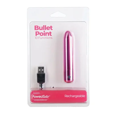 powerbullet bullet point bullet vibrator usb rechargeable pink