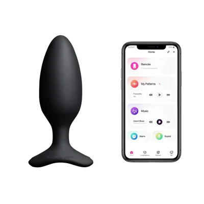 lovense hush 2 175 in bluetooth vibrating butt plug black