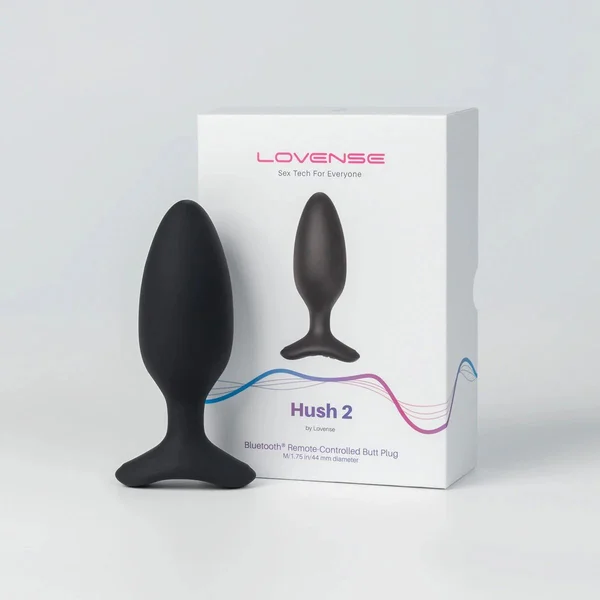 Lovense Hush 2 - 1.75 In. Bluetooth Vibrating Butt Plug - Black — image 2 of 4