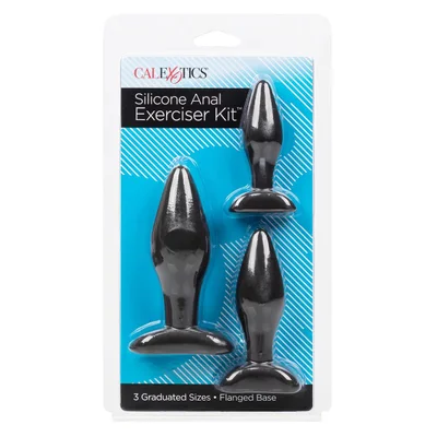 calexotics silicone anal exerciser kit black
