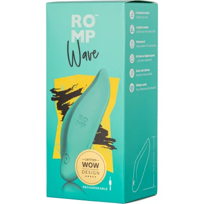 romp wave clitoral vibrator green