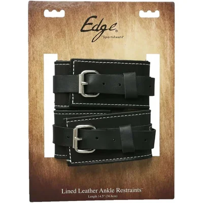 sportsheets edge bondage leather ankle restraints
