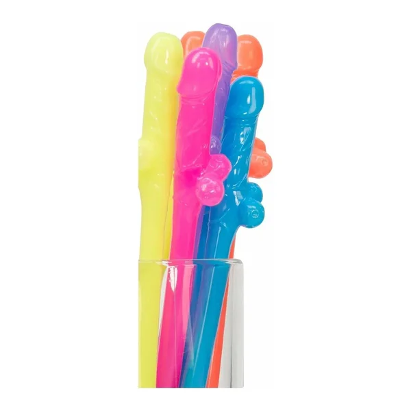 TYTF Dicky Sipping Straws - Neon Colors - 10pc Set — image 2 of 3