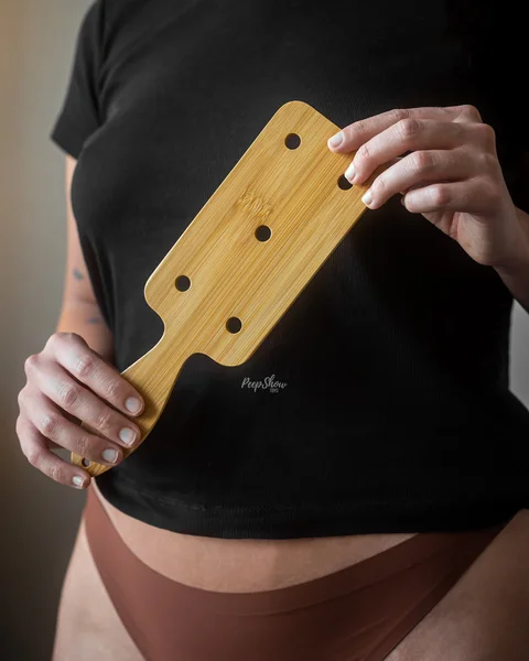 Bamboo Wood Paddle - Short and Wide — image 2 of 4