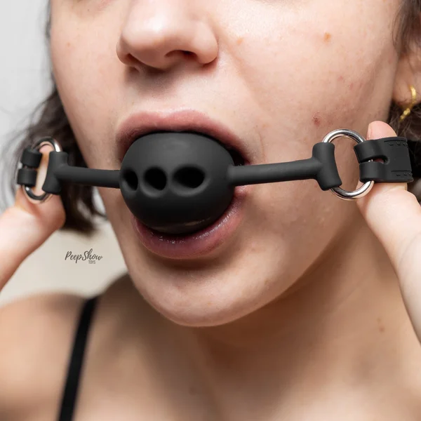 Punishment Breathable Silicone Ball Gag — image 6 of 10