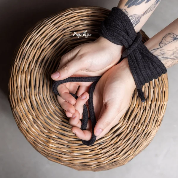 Punishment Black Bondage Rope – 32 Feet — image 3 of 8