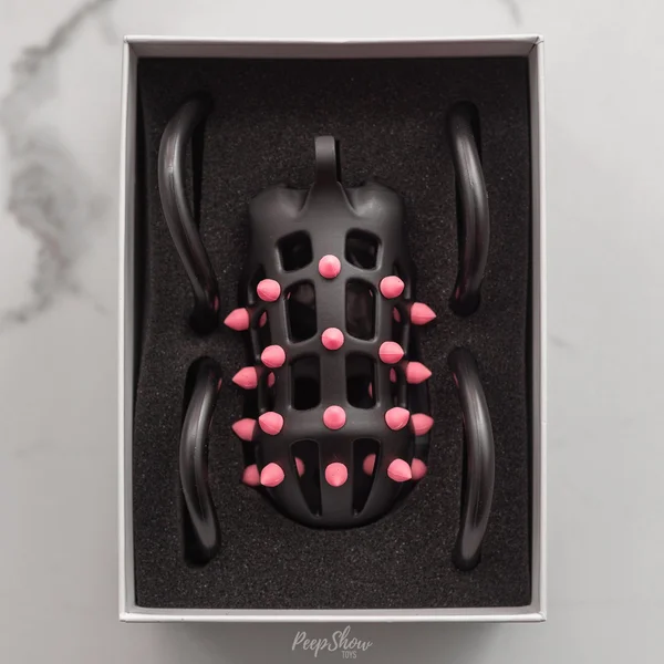 FlexiSpike by CellMate™ Chastity Cage with Reversible Silicone Spikes — image 16 of 25