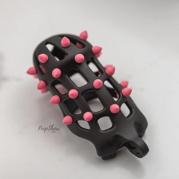 FlexiSpike by CellMate™ Chastity Cage with Reversible Silicone Spikes — image 14 of 25