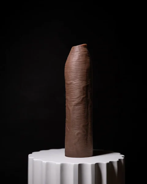 Uncut Silicone Penis Enhancer, 7-Inches, Hood-Up Foreskin — image 18 of 25