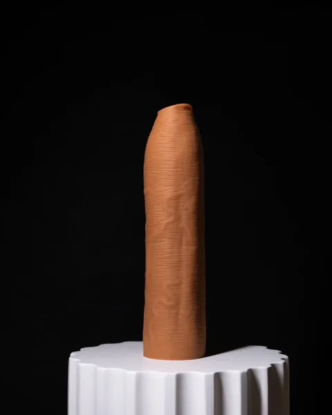 Uncut Silicone Penis Enhancer, 7-Inches, Hood-Up Foreskin — image 16 of 25