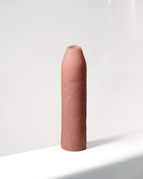 Uncut Silicone Penis Enhancer, 7-Inches, Hood-Up Foreskin — image 15 of 25
