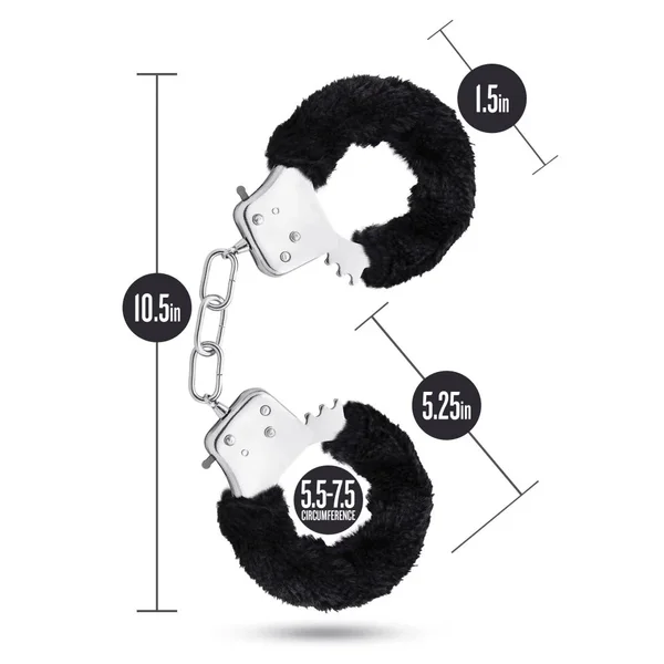 Soft Padded Bondage Sex Handcuffs - Black — image 8 of 10