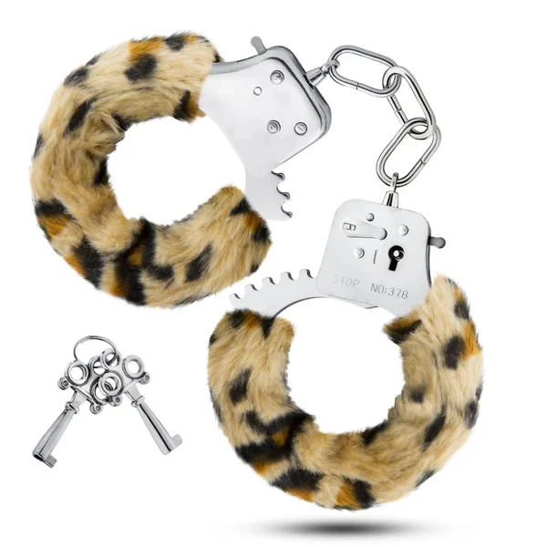 Soft Padded Bondage Sex Handcuffs - Leopard — image 7 of 10