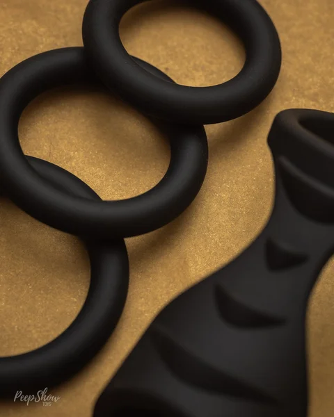 4-in-1 Silicone Cock Ring + Sheath Set — image 13 of 18