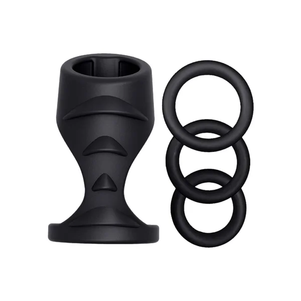 4-in-1 Silicone Cock Ring + Sheath Set — image 14 of 18