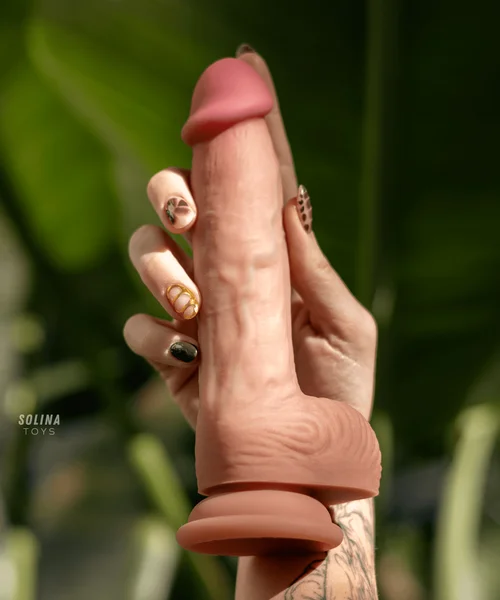 Solina Prima - Ultra-Realistic Dual-Density Silicone Dildo with Balls — image 16 of 25